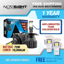 Load image into Gallery viewer, Novsight N39 LED Headlight 10,000 Lumens 72W
