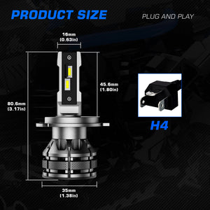 Novsight N38 LED Headlight 16,000 Lumens 100W