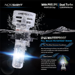 Novsight N9 LED Headlight 10,000 Lumens 60W