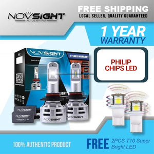 Novsight N9 LED Headlight 10,000 Lumens 60W